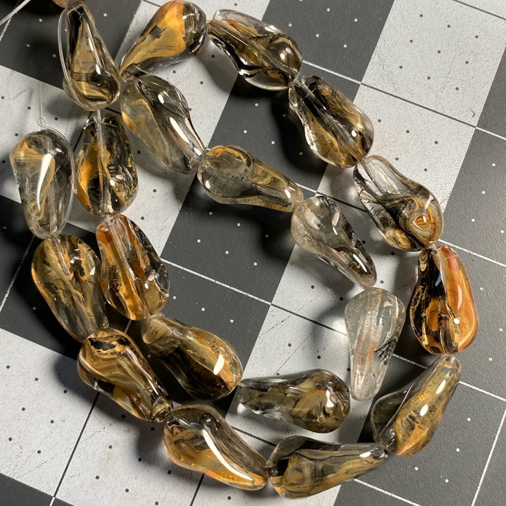 Organic Glass: 20x12 Pear Strand (20)